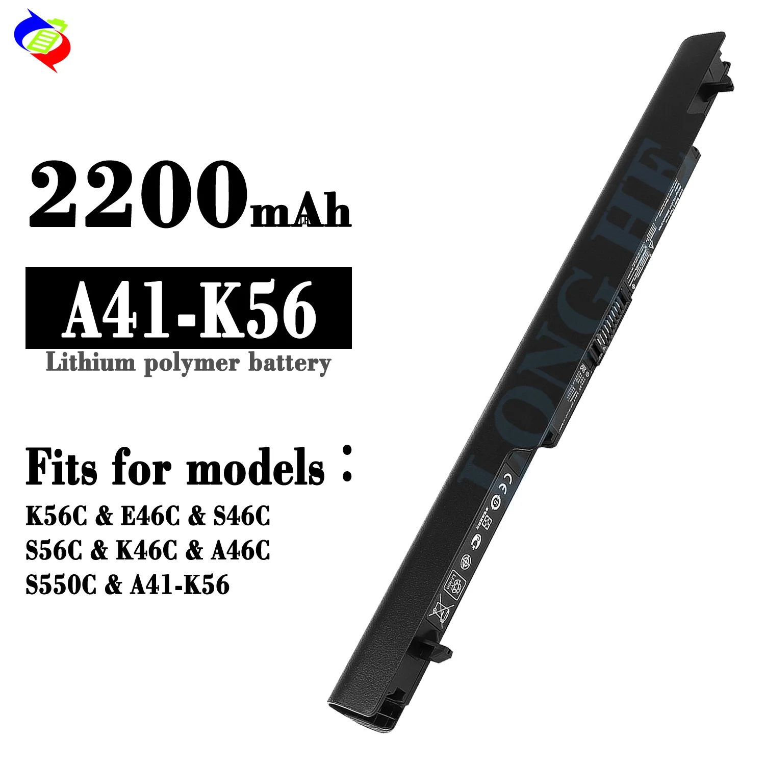 A41-K56 Laptop Battery for ASUS K46 K46CA K46CB K56 K56C K56CB K56V E46 E46CA E46CB R405CB R505 R505CB R550 S40 S40C S46 44Wh
A41-K56 Laptop Battery for ASUS K46 K46CA K46CB K56 K56C K56CB K56V E46 E46CA E46CB R405CB R505 R505CB R550 S40 S40C S46 44Wh