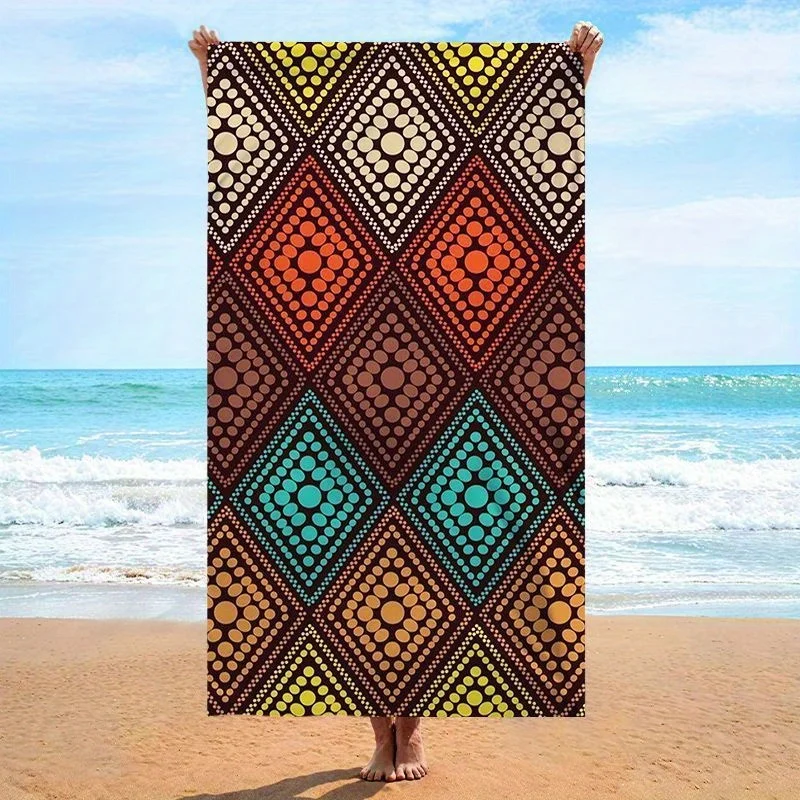 Beach Towel Geometric Dots Printed Pattern Sun Protection Windproof Suitable For Swimming Pool Camping Travel Blanket
Beach Towel Geometric Dots Printed Pattern Sun Protection Windproof Suitable For Swimming Pool Camping Travel Blanket