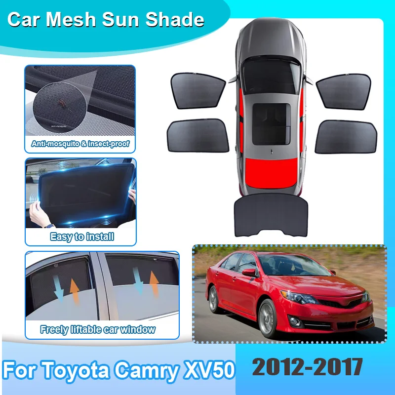 Солнцезащитная шторка для автомобиля Toyota Camry XV50 2012-2017, сетчатая, с защитой от УФ-излучения, теплоизоляционная, для лобового стекла, автомобильные аксессуары
Солнцезащитная шторка для автомобиля Toyota Camry XV50 2012-2017, сетчатая, с защитой от УФ-излучения, теплоизоляционная, для лобового стекла, автомобильные аксессуары