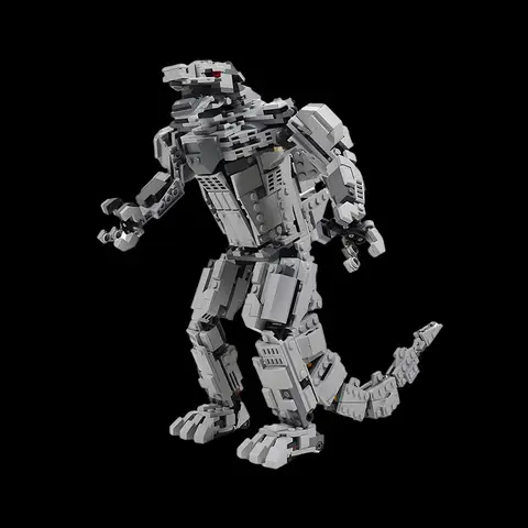 NEW MOC Mechanical Godzillaed Building Blocks Monsters King Movie Mechagodzilla Monster Assembly Bricks Model Kids Toy Gifts