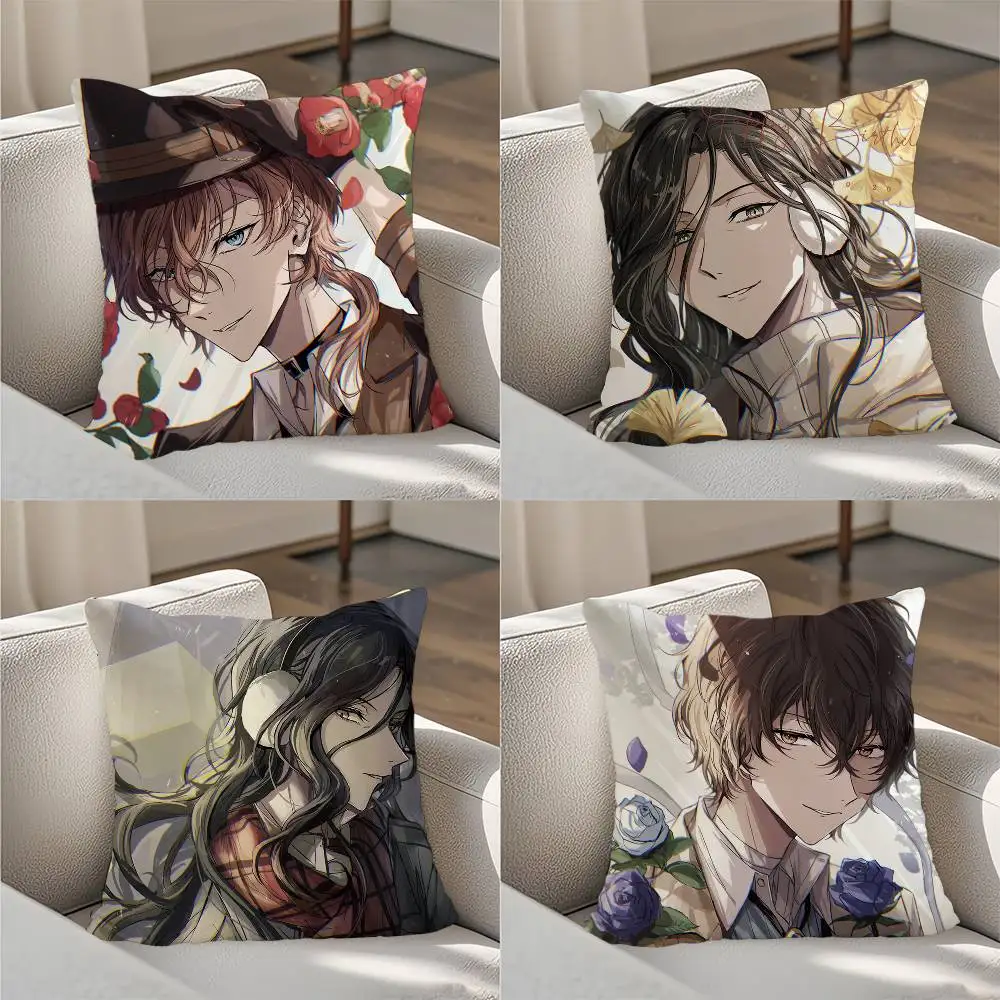 Bungo S-Stray Dogs Anime Home decoration pillowcases are suitable for sofas, bedrooms, car pillowcases and square cushions
Bungo S-Stray Dogs Anime Home decoration pillowcases are suitable for sofas, bedrooms, car pillowcases and square cushions