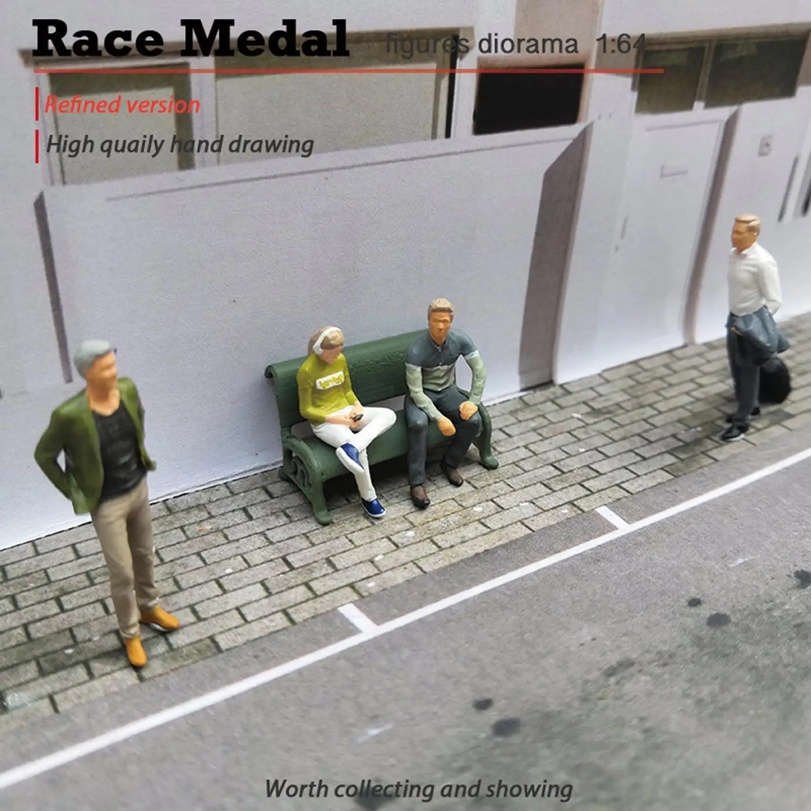 Resin Figurines Model Trains Architectural 1:64 scale Painted Figures S Scale
Resin Figurines Model Trains Architectural 1:64 scale Painted Figures S Scale
