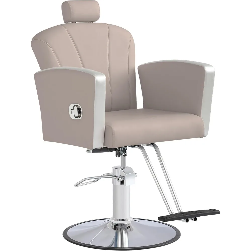 Height Adjustable Salon Chair for Hair Sylist, Reclining Salon Hair Chairs, Hydraulic Barber Chair, 360 Degree Swivel Shampoo
Height Adjustable Salon Chair for Hair Sylist, Reclining Salon Hair Chairs, Hydraulic Barber Chair, 360 Degree Swivel Shampoo