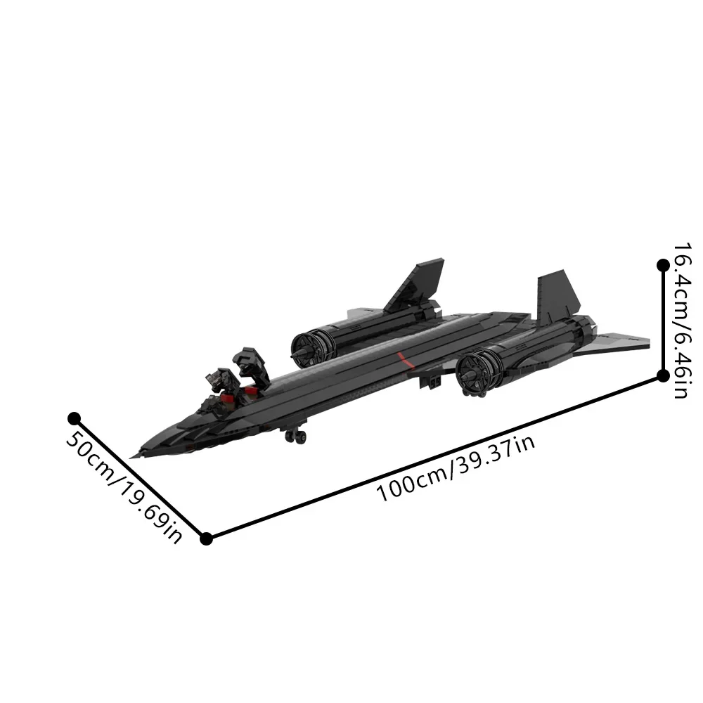 MOC SR-71 Blackbird Reconnaissance Aircraft Bricks Model US Military SR-71 Blackbird Building Blocks DIY Assembly Toys Kids Gift
MOC SR-71 Blackbird Reconnaissance Aircraft Bricks Model US Military SR-71 Blackbird Building Blocks DIY Assembly Toys Kids Gift