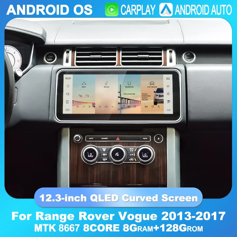 12.3" Car Radio Player for Range Rover Vogue 2013-2017 Video Player Android Carplay Multimedia GPS Navigation Curved Screen
12.3" Car Radio Player for Range Rover Vogue 2013-2017 Video Player Android Carplay Multimedia GPS Navigation Curved Screen