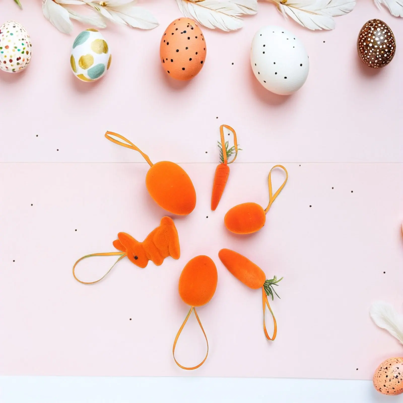 Набор из 12 пасхальных украшений: кролики, морковь, яйца. Подвесные декорации для весеннего праздника, вечеринки, домашнего декора. Праздничное оформление: кролики и морковь.
Набор из 12 пасхальных украшений: кролики, морковь, яйца. Подвесные декорации для весеннего праздника, вечеринки, домашнего декора. Праздничное оформление: кролики и морковь.