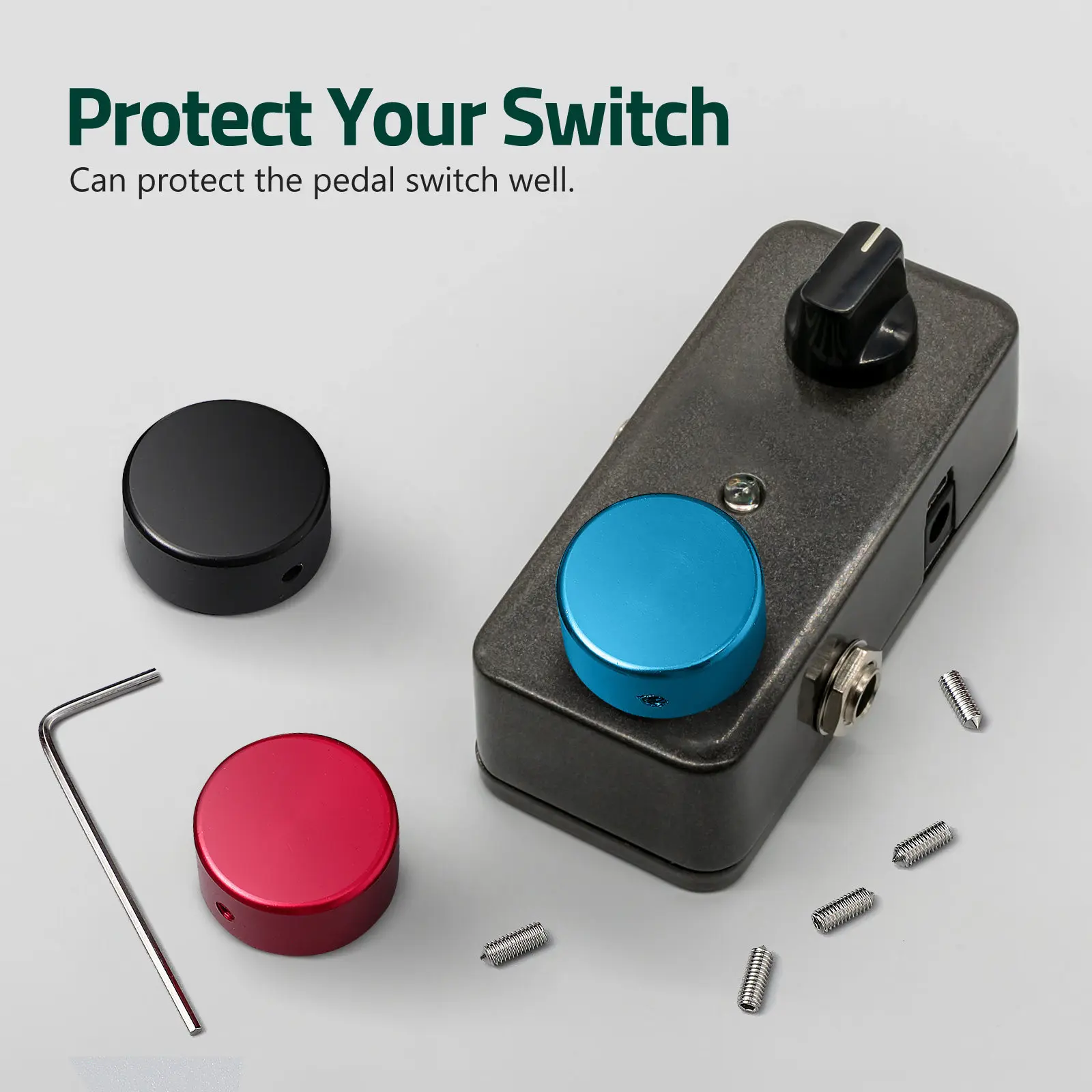 4Pcs Metal Footswitch Button Cap Guitar Effect Pedal Topper Cover Upgrades Look Expanded Contact Surface for Better Performance
4Pcs Metal Footswitch Button Cap Guitar Effect Pedal Topper Cover Upgrades Look Expanded Contact Surface for Better Performance