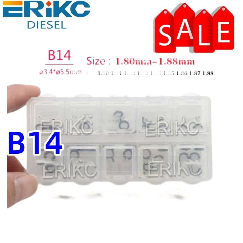 ERIKC 30 шт. B14 РАЗМЕР 1,80 мм-1,88 мм Базовая шайба форсунки Уплотнительное стальное кольцо B14 для инжектора Bosch
ERIKC 30 шт. B14 РАЗМЕР 1,80 мм-1,88 мм Базовая шайба форсунки Уплотнительное стальное кольцо B14 для инжектора Bosch