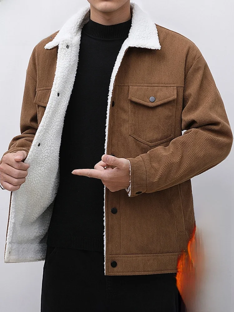 Paul Men's Autumn Winter Thiened Fce Lined Corduroy Casual Sports Jaet Stand Collar Warm Outerwear Stand Fit 3D Fas...
Paul Men's Autumn Winter Thiened Fce Lined Corduroy Casual Sports Jaet Stand Collar Warm Outerwear Stand Fit 3D Fas...