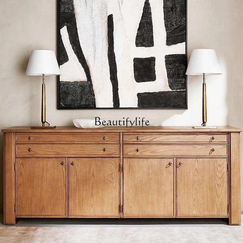 American simple solid wood living room furniture TV cabinet dining room side cabinet
American simple solid wood living room furniture TV cabinet dining room side cabinet
