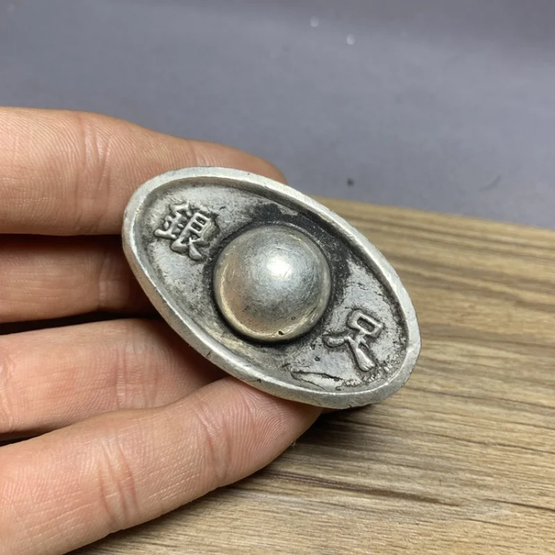 Feng Shui Town House Silver Ingot Antique Imitation White Copper Silver Plated Qing Dynasty Silver Ingot Ornament Antique Wealth
Feng Shui Town House Silver Ingot Antique Imitation White Copper Silver Plated Qing Dynasty Silver Ingot Ornament Antique Wealth