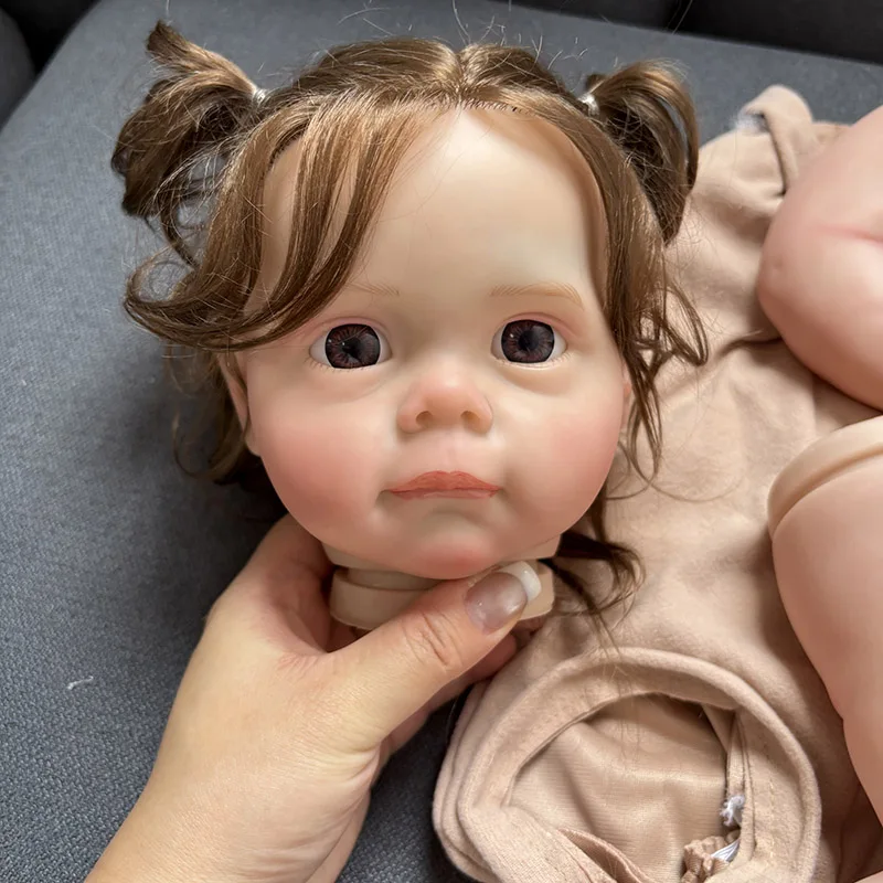 23inch Reborn Doll Kit Newborn Baby Maggi Lifelike Baby 3D Painting Doll Parts with Body and Eyes Visible Veins Same as Pictures 
23inch Reborn Doll Kit Newborn Baby Maggi Lifelike Baby 3D Painting Doll Parts with Body and Eyes Visible Veins Same as Pictures