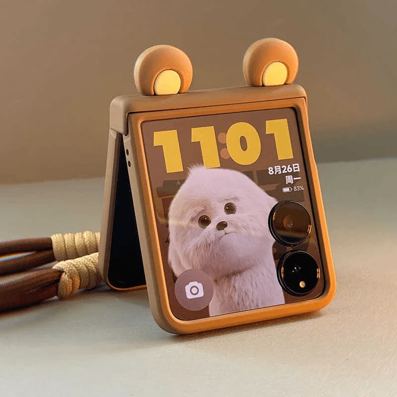 Cute 3d Bear Ear Case for Samsung Z Flip6 ZFlip5 4/OPPO Find N2 N3Flip/Razr50ultra/Xiaomi Mix Flip Case Cartoon Brown Cover
Cute 3d Bear Ear Case for Samsung Z Flip6 ZFlip5 4/OPPO Find N2 N3Flip/Razr50ultra/Xiaomi Mix Flip Case Cartoon Brown Cover