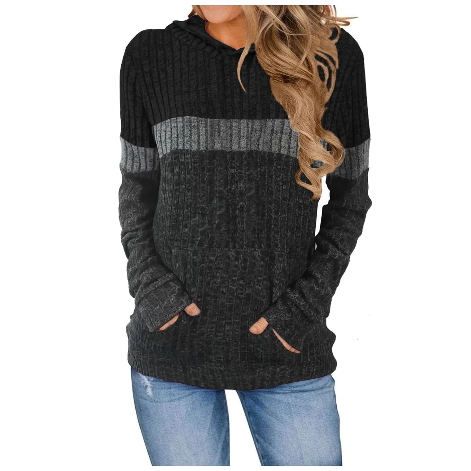 Women's Loose Casual Color Pocket Combination Cap Long Sleeve Hoodie Womens Blouse Sweater Thin Pullover Hoodie Women
Women's Loose Casual Color Pocket Combination Cap Long Sleeve Hoodie Womens Blouse Sweater Thin Pullover Hoodie Women