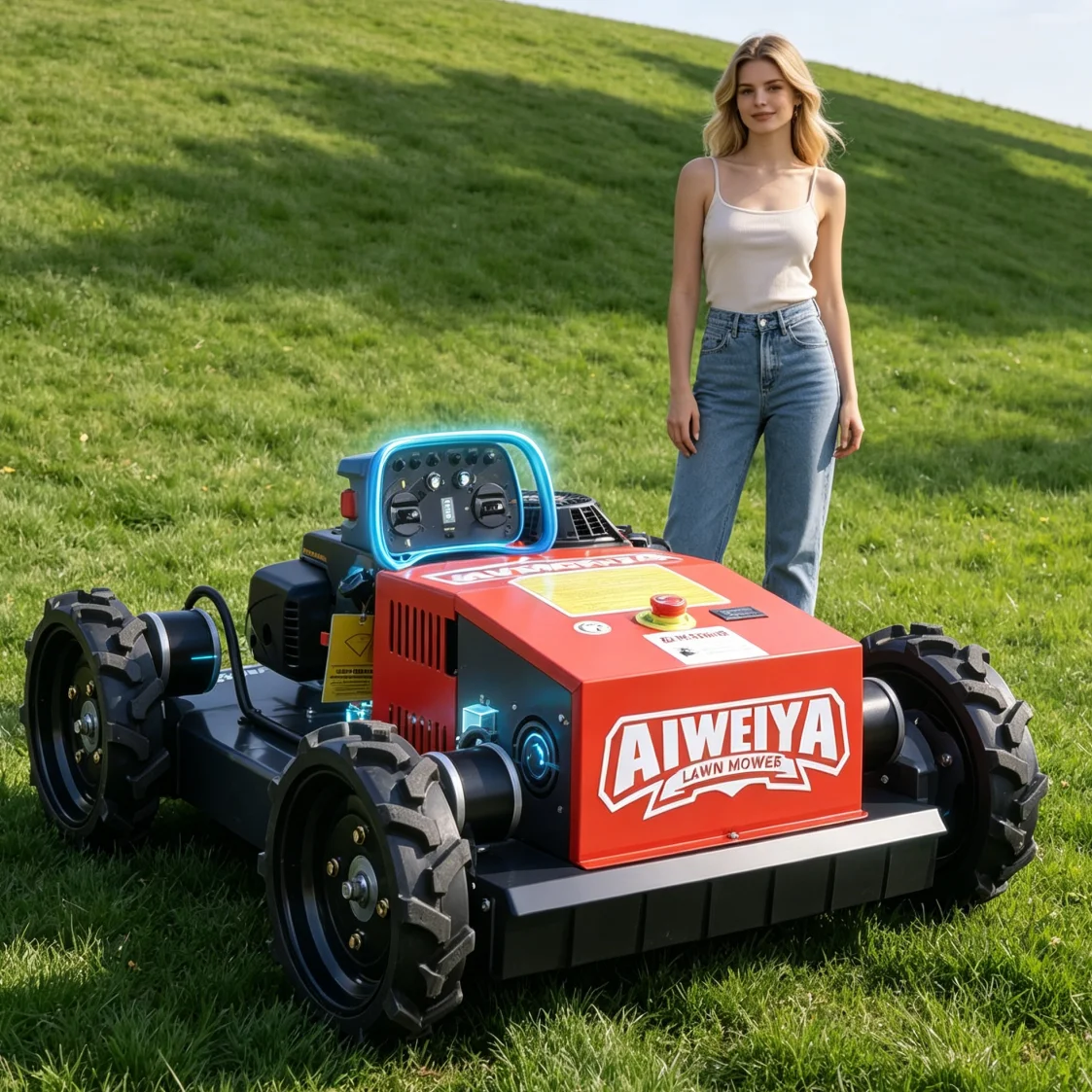 Customized remote control lawn mower petrol lawn mower Household Lawn Mower Robot Lightweight Compact Easy Storage
Customized remote control lawn mower petrol lawn mower Household Lawn Mower Robot Lightweight Compact Easy Storage
