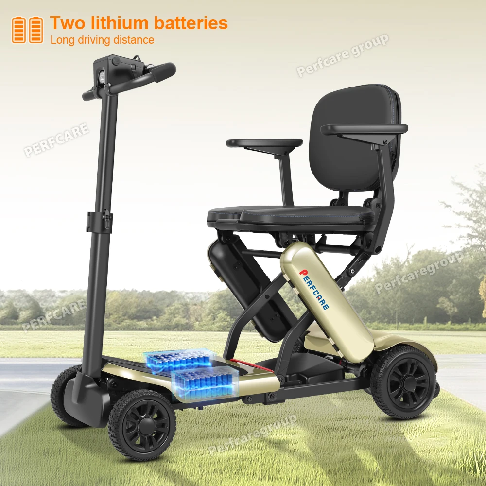 Perfcare Smooth Folding Compact 4 Wheel Mobility Scooter Electric Lightweight Aluminum Handicapped Scooter For Elderly Adults
Perfcare Smooth Folding Compact 4 Wheel Mobility Scooter Electric Lightweight Aluminum Handicapped Scooter For Elderly Adults