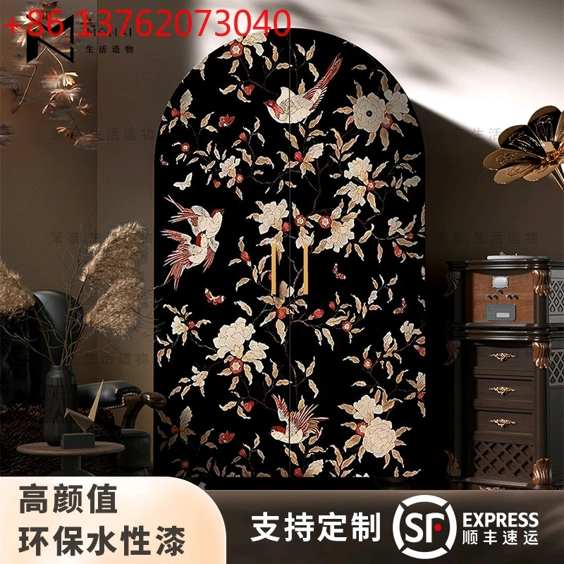 French Chinese wind bed end decorative cabinet, living room solid wood storage cabinet, living room sofa side decorative
French Chinese wind bed end decorative cabinet, living room solid wood storage cabinet, living room sofa side decorative