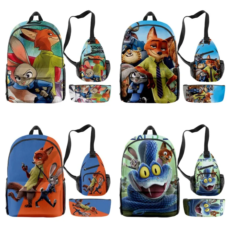 Hot Disney Anime Zootopia 2 Backpack Cartoon Print Backpack Crossbody Bag Pen Case Three-piece Set Gifts
Hot Disney Anime Zootopia 2 Backpack Cartoon Print Backpack Crossbody Bag Pen Case Three-piece Set Gifts