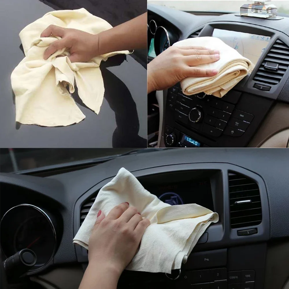 Natural Chamois Leather Car Washing Towels Super Absorbent Car Home Window Glass Drying Cleaning Cloth Quick Dry Car Wash Towel
Natural Chamois Leather Car Washing Towels Super Absorbent Car Home Window Glass Drying Cleaning Cloth Quick Dry Car Wash Towel