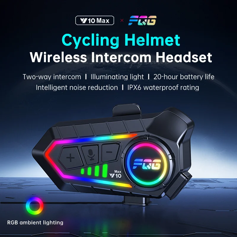 Y10MAX Motorcycle Helmet Bluetooth 6.0 Intercom Distance 10M Voice Assistant Waterproof Intercomunicador Support 2-Person
Y10MAX Motorcycle Helmet Bluetooth 6.0 Intercom Distance 10M Voice Assistant Waterproof Intercomunicador Support 2-Person