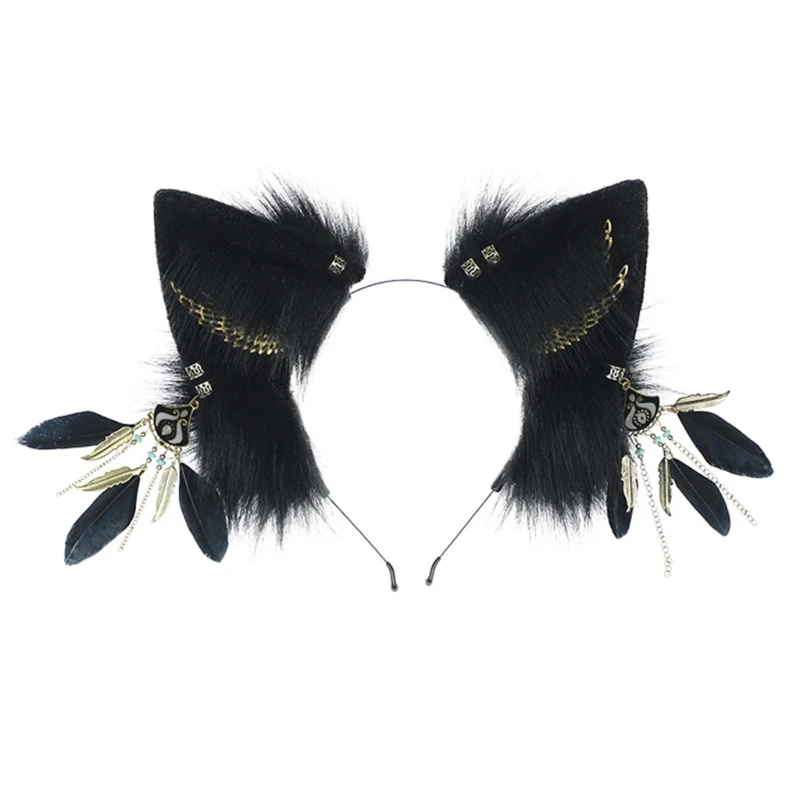 Cat Ears Headbands Furry Faux Furs Headbands Hair Accessories for Girls and Womens Holiday Party Headwear
Cat Ears Headbands Furry Faux Furs Headbands Hair Accessories for Girls and Womens Holiday Party Headwear