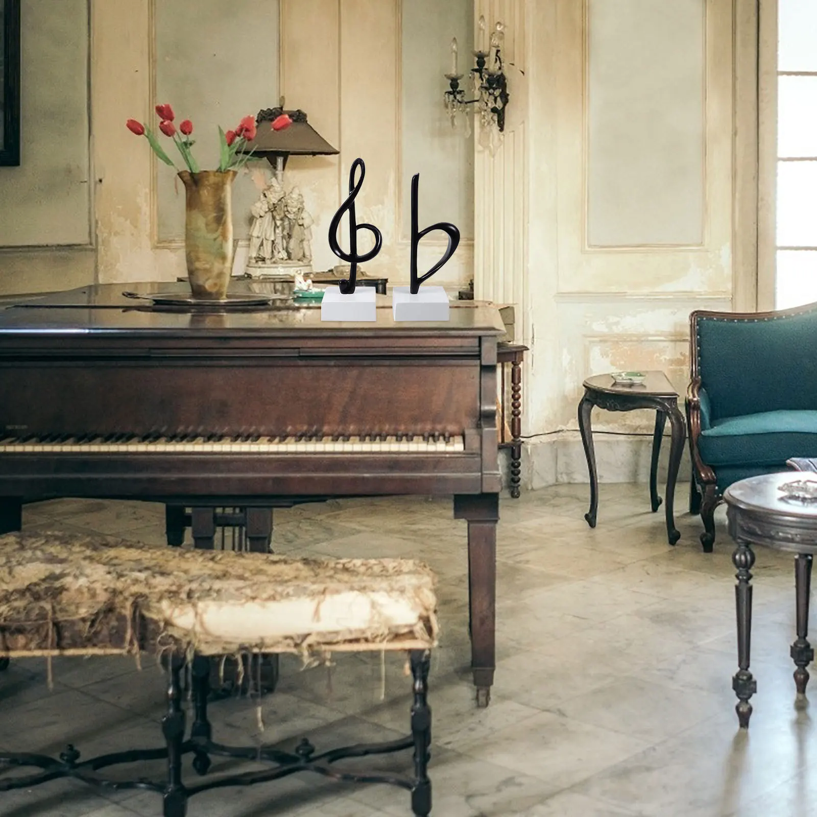 2pcs Piano Decoration Musical Notes Desktop Ornament Home Living Room Decoration Metal Modern Creative Furnishing Desktop Note
2pcs Piano Decoration Musical Notes Desktop Ornament Home Living Room Decoration Metal Modern Creative Furnishing Desktop Note