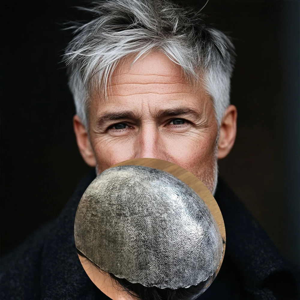 30mm 1B40 1B50 1B65 1B80 Grey Old Men's Human Hair Toupee Durable 0.1mm Skin Replacement Prosthesis Natural Hairline Hairpieces
30mm 1B40 1B50 1B65 1B80 Grey Old Men's Human Hair Toupee Durable 0.1mm Skin Replacement Prosthesis Natural Hairline Hairpieces