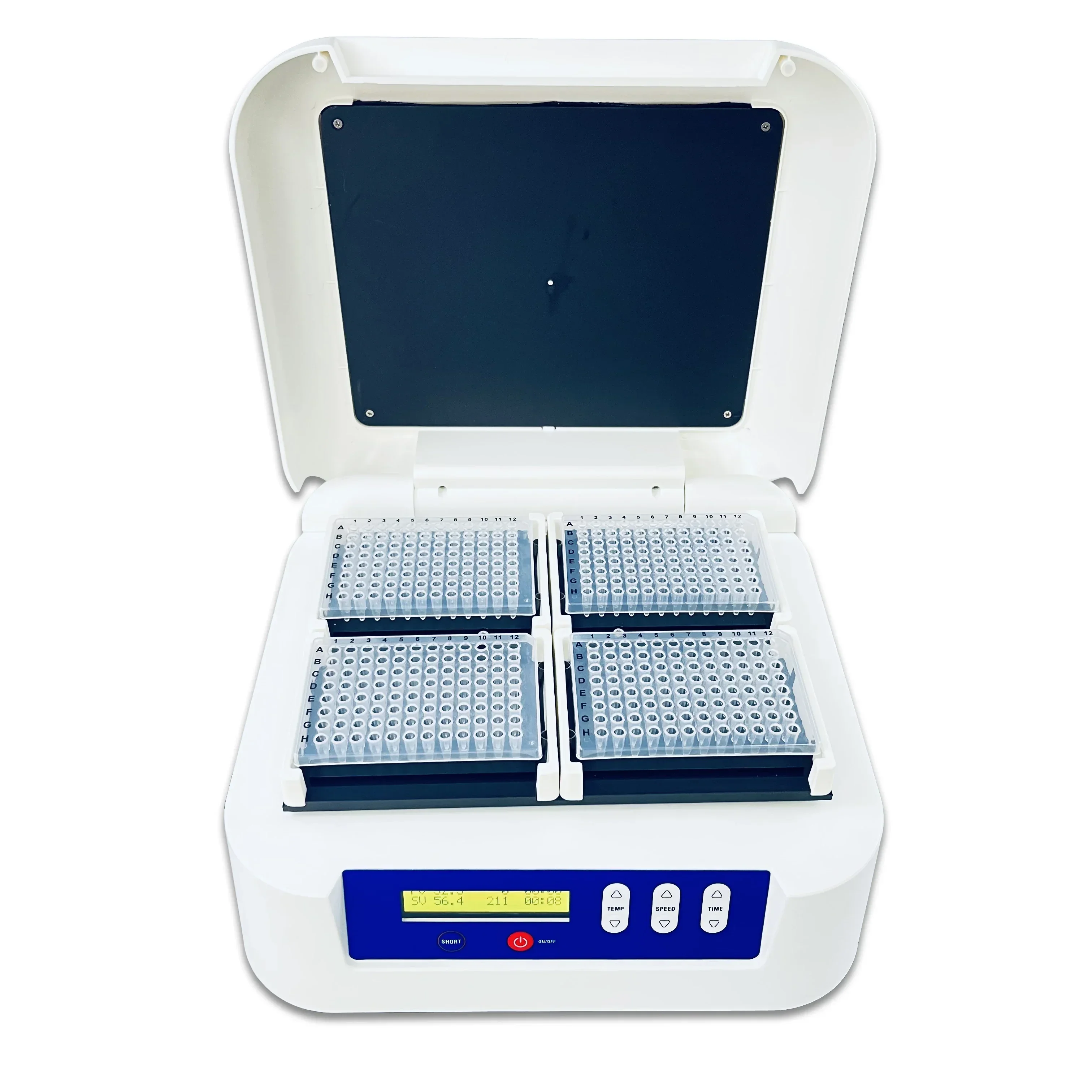 Electric 200~1500rpm Thermo 4 Microplates/Culture Plates Shaking Orbital Cell Heating Shaker for Laboratory
Electric 200~1500rpm Thermo 4 Microplates/Culture Plates Shaking Orbital Cell Heating Shaker for Laboratory
