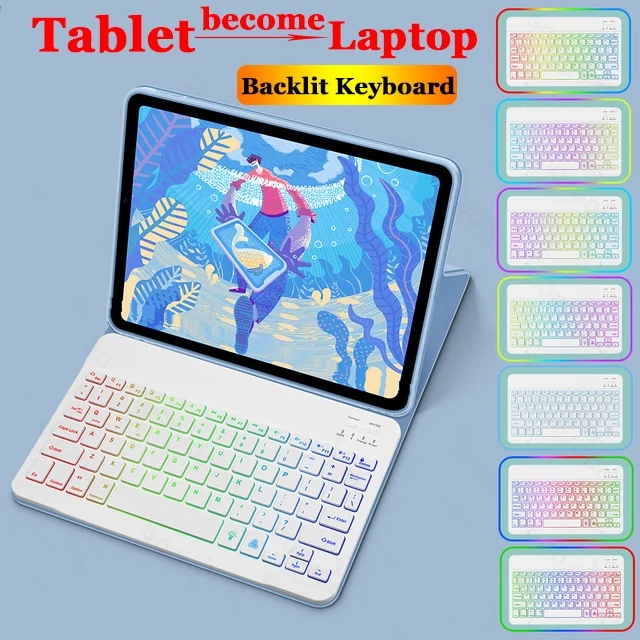 Rainbow Backlit Keyboard Case for Xiaomi Redmi Pad SE 11 2023 6 6 Pro 11 5 11inch 5 Pro 11 Redmi Pad 10.61" Bluetooth Keyboard
Rainbow Backlit Keyboard Case for Xiaomi Redmi Pad SE 11 2023 6 6 Pro 11 5 11inch 5 Pro 11 Redmi Pad 10.61" Bluetooth Keyboard