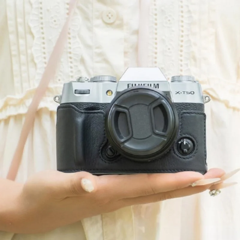 Высококачественный чехол для камеры ручной работы из натуральной кожи для Fujifilm XT50
Высококачественный чехол для камеры ручной работы из натуральной кожи для Fujifilm XT50