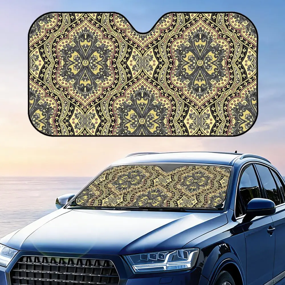 Солнцезащитный козырек Snycler Boho с узором в стиле ковра, из алюминиевой фольги, для лобового стекла, с отражающим слоем для защиты от УФ-излучения и теплоизоляции
Солнцезащитный козырек Snycler Boho с узором в стиле ковра, из алюминиевой фольги, для лобового стекла, с отражающим слоем для защиты от УФ-излучения и теплоизоляции