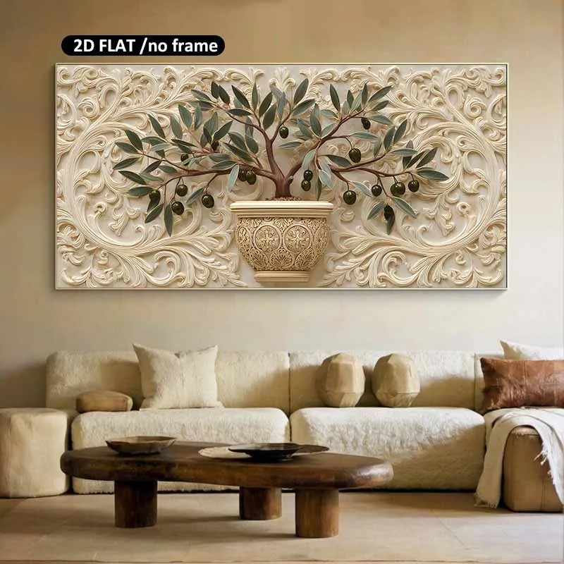 2D Flat Large Frameless Modern Luxurious Olive Tree Canvas Wall Art ,Neutral Minimalist Canvas Prints for Living Room Decortions
2D Flat Large Frameless Modern Luxurious Olive Tree Canvas Wall Art ,Neutral Minimalist Canvas Prints for Living Room Decortions