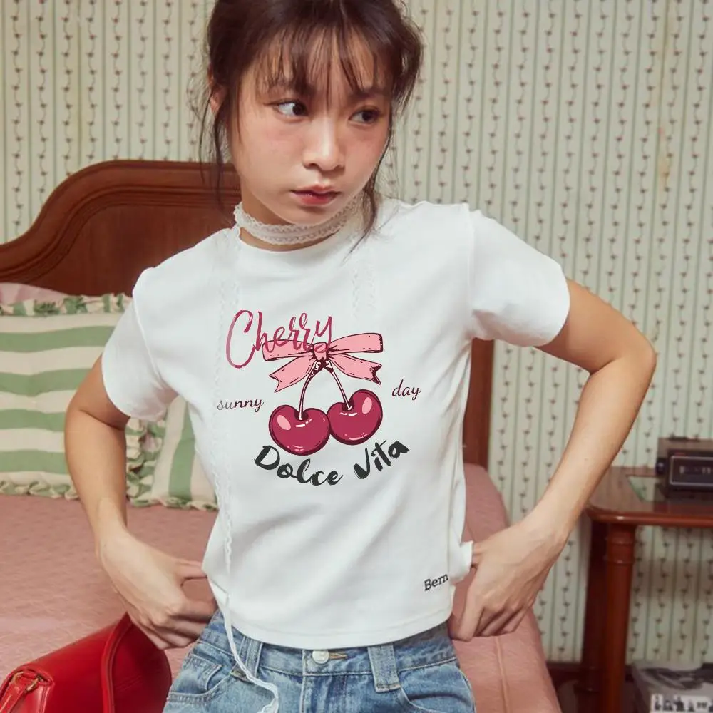 2025 Women's T-shirt Slim Korean O-neck Tees Y2k Stylish Comfortable Spring Summer Fashion Tops Female Short-Sleeve T-Shirts
2025 Women's T-shirt Slim Korean O-neck Tees Y2k Stylish Comfortable Spring Summer Fashion Tops Female Short-Sleeve T-Shirts