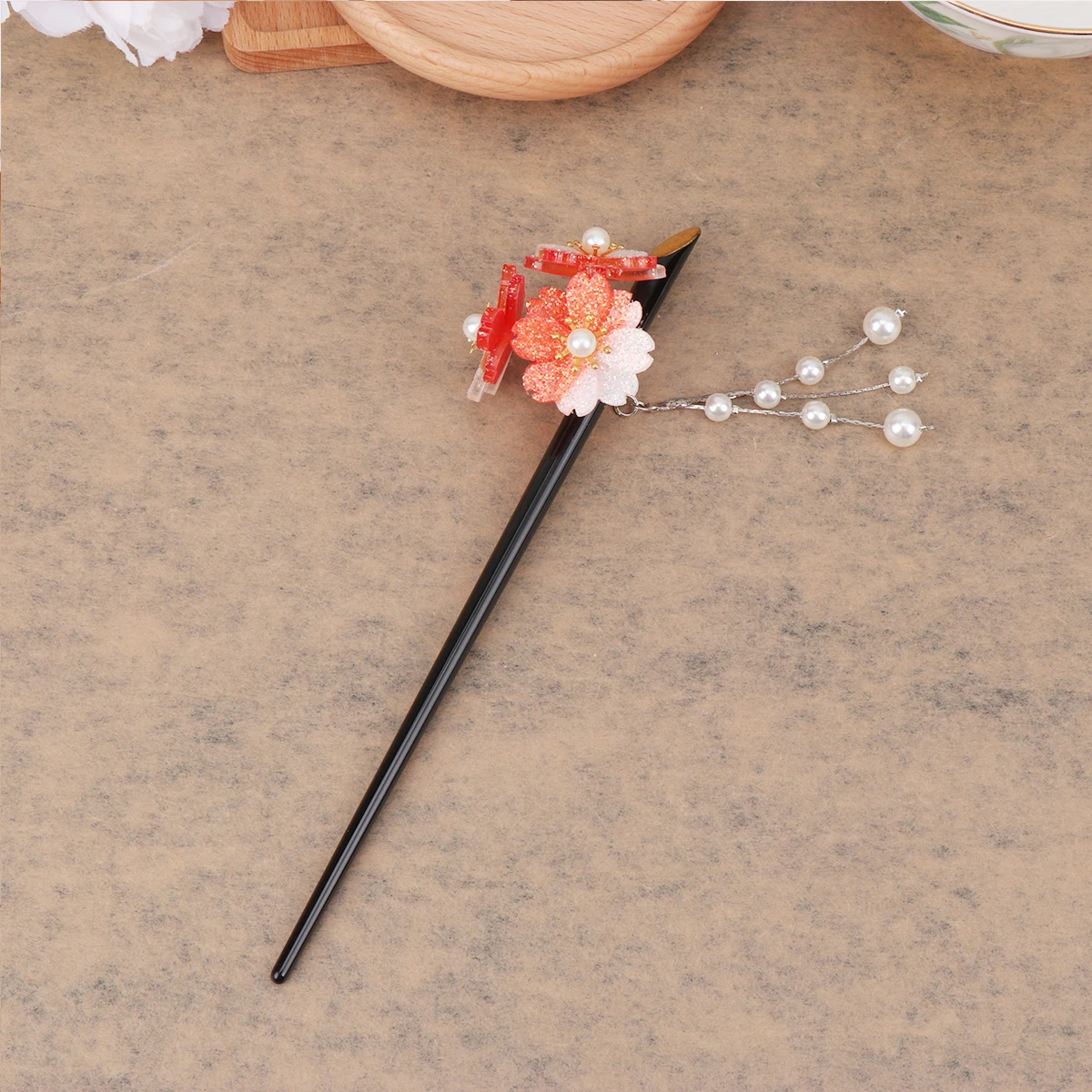 Bridal Headwear Pearl Flower Hair Sticks Elegant Accessories Women Hairpin Tassel Chopstick Perfect for Party
Bridal Headwear Pearl Flower Hair Sticks Elegant Accessories Women Hairpin Tassel Chopstick Perfect for Party