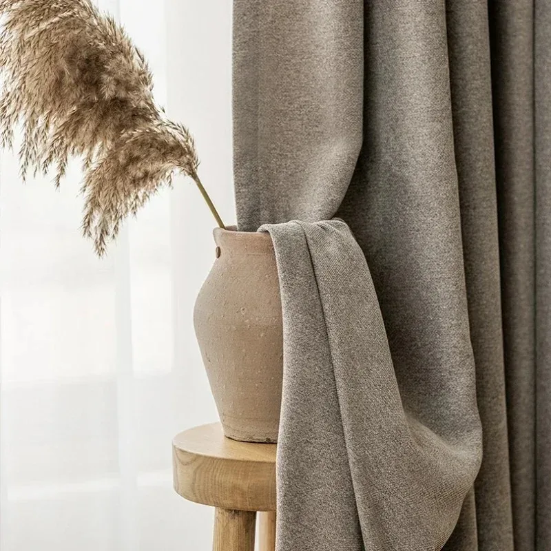 Japanese Wabi-sabi Woven Mink Velvet Curtains for Living Room Bedroom Modern Dining Luxury Thicken Brown White Tulle Window
Japanese Wabi-sabi Woven Mink Velvet Curtains for Living Room Bedroom Modern Dining Luxury Thicken Brown White Tulle Window