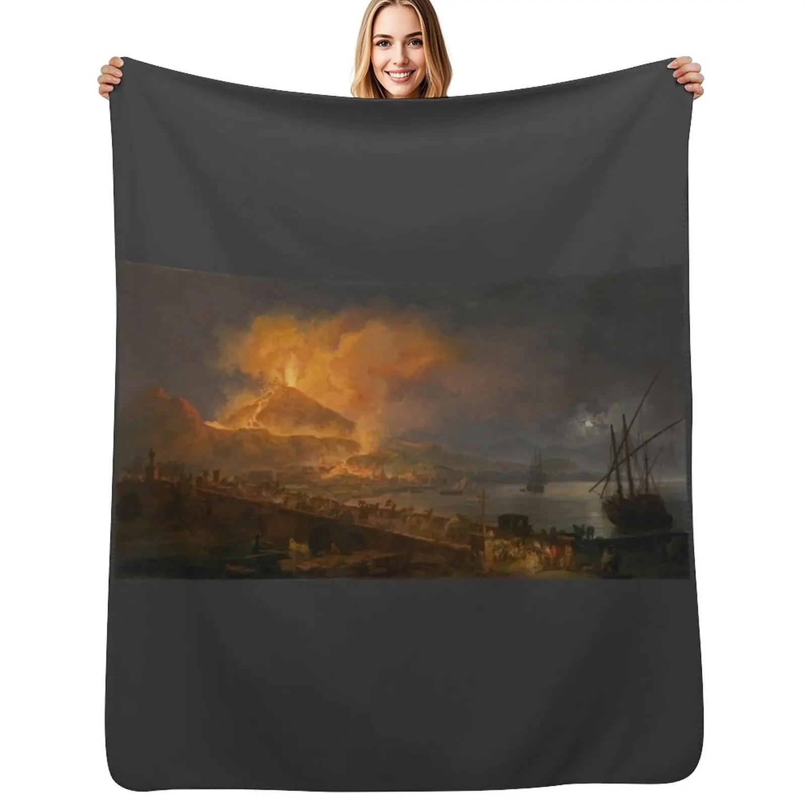 Pierre-Jacques Volaire - The Eruption of Mt. Vesuvius Throw Blanket Plush Fuzzy Cozy Blanket for Couch Sofa
Pierre-Jacques Volaire - The Eruption of Mt. Vesuvius Throw Blanket Plush Fuzzy Cozy Blanket for Couch Sofa