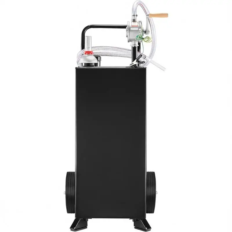 30-gallon gas caddy, fuel storage tank with wheels, portable fuel caddy with manual transfer pump, gasoline/diesel fuel tank for cars, lawnmowers, ATVs, boats
30-gallon gas caddy, fuel storage tank with wheels, portable fuel caddy with manual transfer pump, gasoline/diesel fuel tank for cars, lawnmowers, ATVs, boats