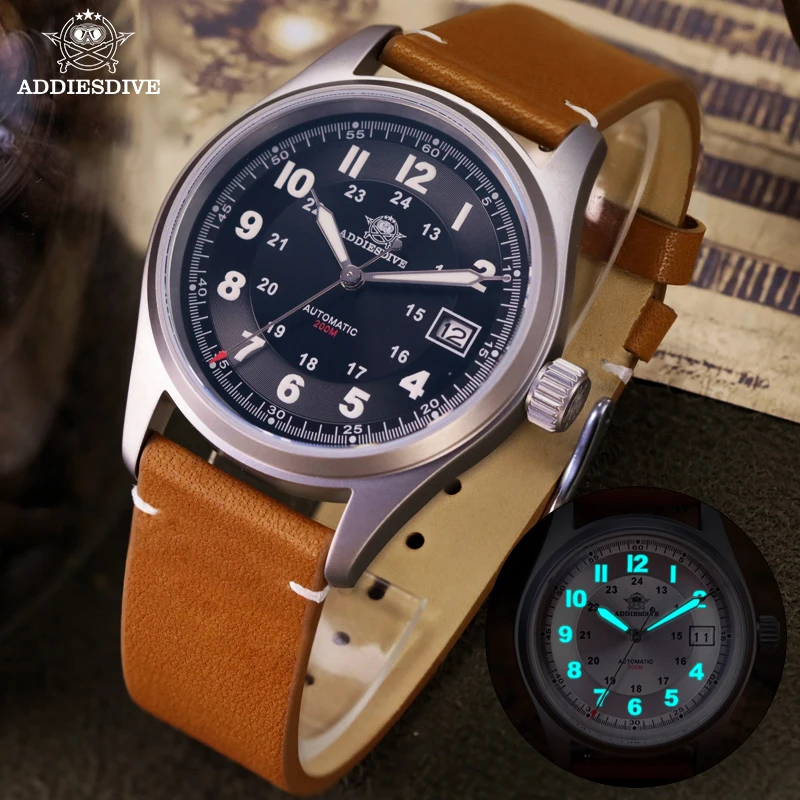 ADDIESDIVE Classic Automatic Mechanical Men's Watches NH35 Movement Black/White Dial Wristwatch 20Bar Dive Luminous AD2048 Watch
ADDIESDIVE Classic Automatic Mechanical Men's Watches NH35 Movement Black/White Dial Wristwatch 20Bar Dive Luminous AD2048 Watch