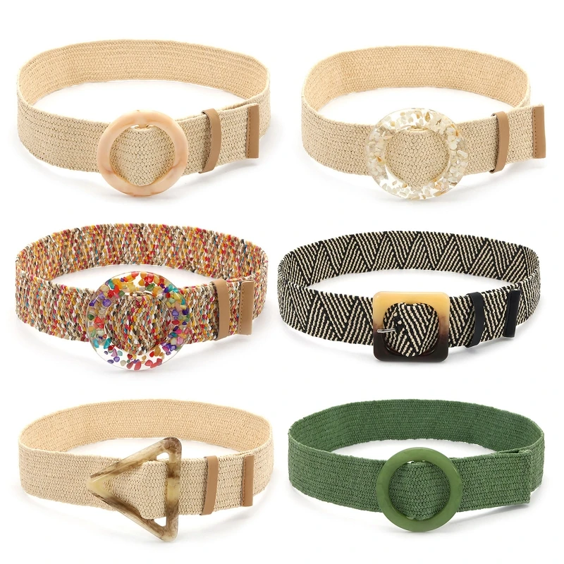 Braided Women's Belt Vintage Wide Bohemian Belts Designer Colorful Buckle for Shell Decorative Women Pp Straw Waist Belt
Braided Women's Belt Vintage Wide Bohemian Belts Designer Colorful Buckle for Shell Decorative Women Pp Straw Waist Belt