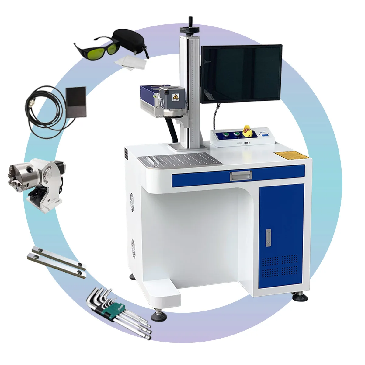 5W UV Laser Marking Machine And Laser Engraving Machine Glass Plastic Paper Cloth Stand Laser Marking Machine
5W UV Laser Marking Machine And Laser Engraving Machine Glass Plastic Paper Cloth Stand Laser Marking Machine