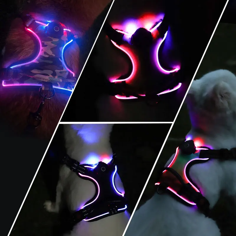 Cross-border supply LED light pet dog luminous chest strap reflective luminous dog chest strap
Cross-border supply LED light pet dog luminous chest strap reflective luminous dog chest strap