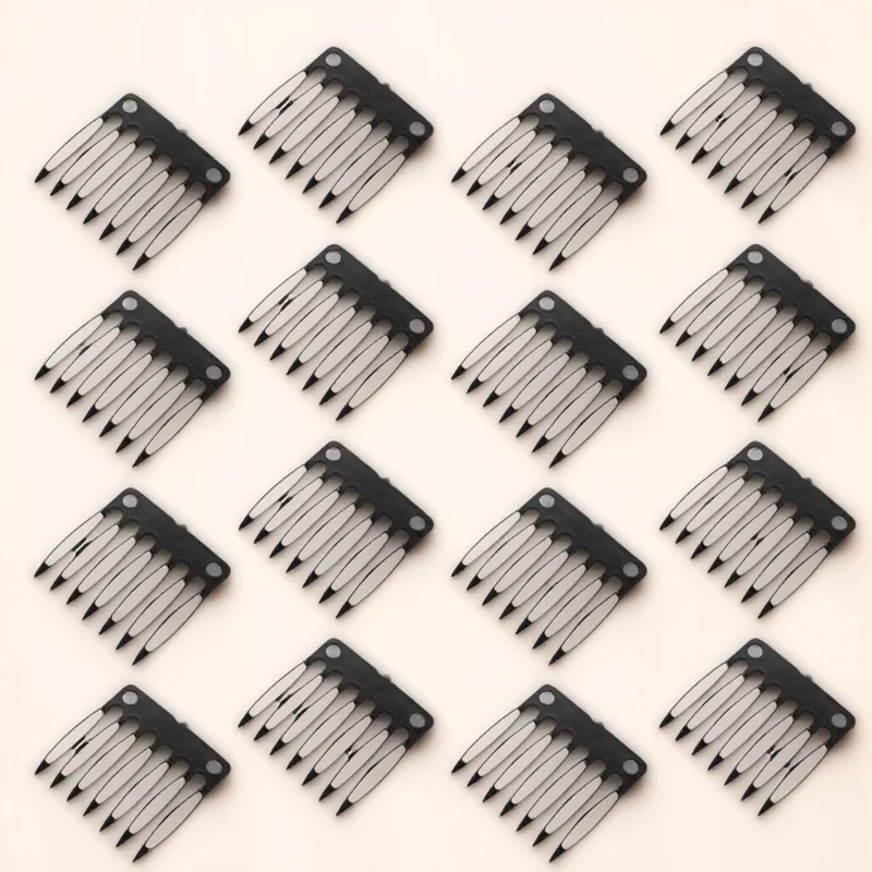 100Pcs Plastic Caps Clips Durable Seven Tooth Hat Clips for Lace Wigs Fixing Accessory Plastic Accessory
100Pcs Plastic Caps Clips Durable Seven Tooth Hat Clips for Lace Wigs Fixing Accessory Plastic Accessory