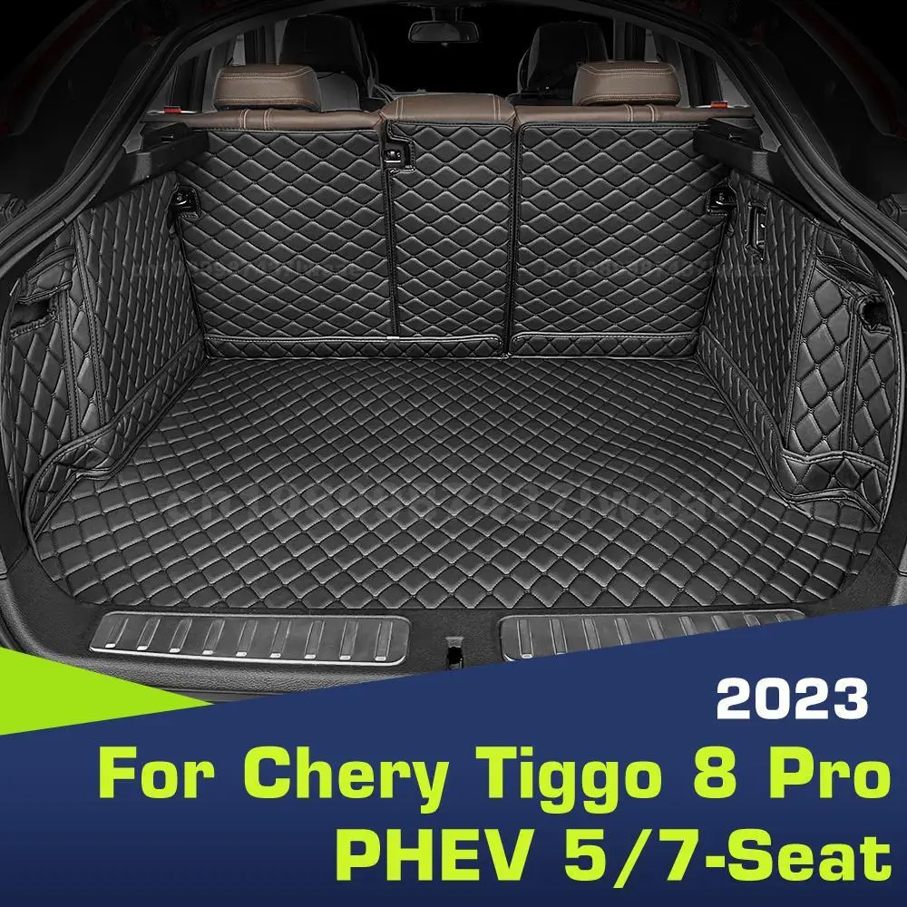 Для Chery Tiggo 8 Pro PHEV 5/7-Seat 2023, коврик для багажника с полным покрытием, автомобильный багажник, аксессуары для интерьера
Для Chery Tiggo 8 Pro PHEV 5/7-Seat 2023, коврик для багажника с полным покрытием, автомобильный багажник, аксессуары для интерьера