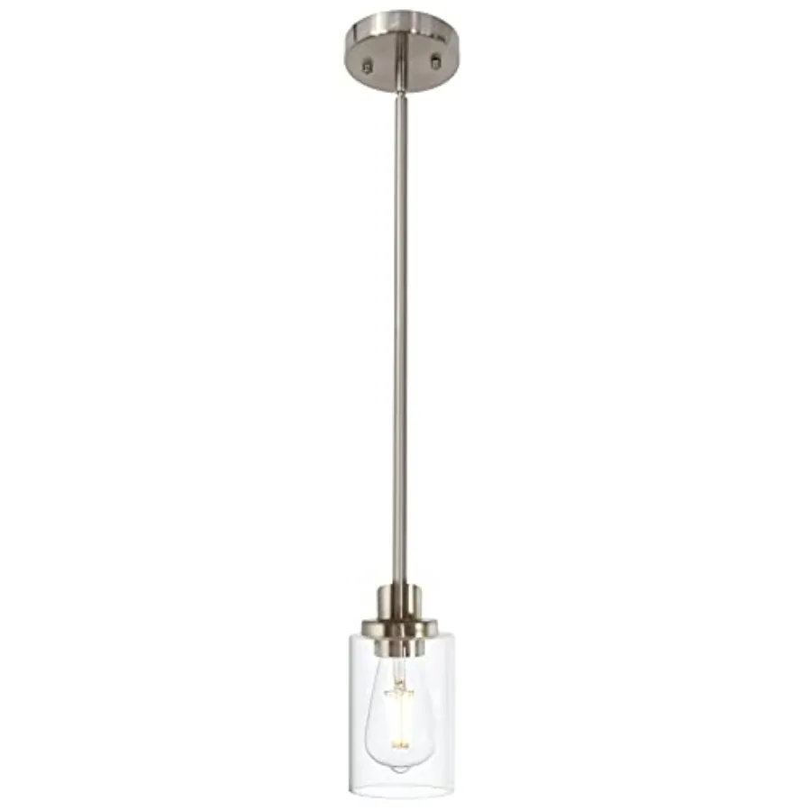 Modern Clear Glass Pendant Light in Single Hanging Pendant Lighting for Farmhouse Entryway Dining Room Kitchen Island Foyer
Modern Clear Glass Pendant Light in Single Hanging Pendant Lighting for Farmhouse Entryway Dining Room Kitchen Island Foyer