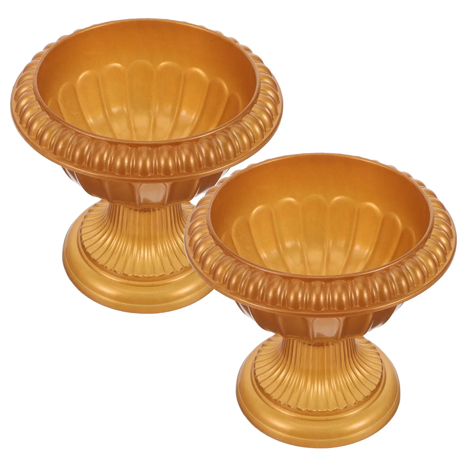 2 Pcs Roman Style Pot Wedding Flower Floral House Decoration for Room Pillar Pedestal Vase Golden Plastic
2 Pcs Roman Style Pot Wedding Flower Floral House Decoration for Room Pillar Pedestal Vase Golden Plastic