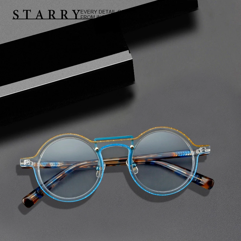 Acetate Men Eyeglasses Frame Round High Quality Handmade Glasses Fashion Retro Optical Myopia Reading Personalized Women Eyewear
Acetate Men Eyeglasses Frame Round High Quality Handmade Glasses Fashion Retro Optical Myopia Reading Personalized Women Eyewear