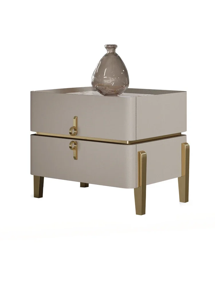 High-end light luxury bedside table Modern simple fashion designer bedroom Italian solid wood rock slab corner few bedside table
High-end light luxury bedside table Modern simple fashion designer bedroom Italian solid wood rock slab corner few bedside table