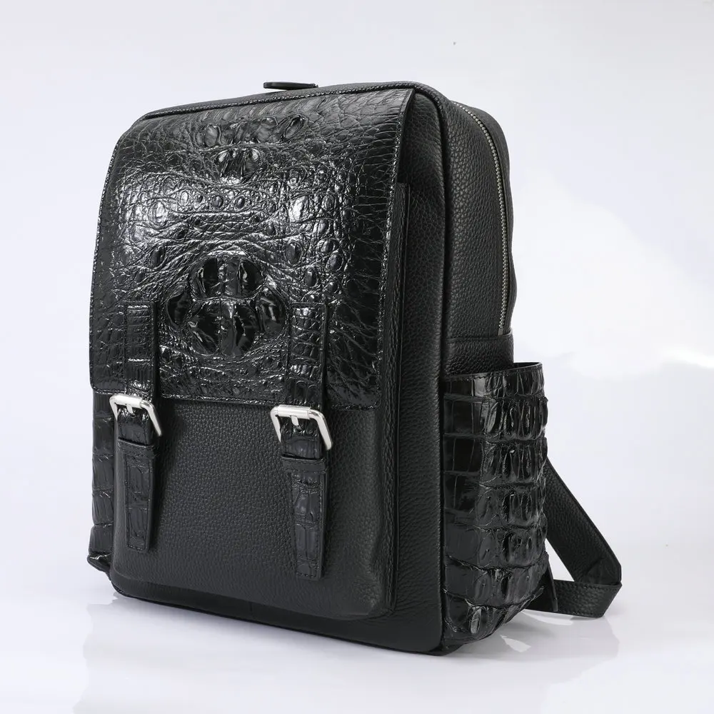 2022 New Leisure Men's Backpack Crocodile Bone Leather & Cowhide Men's Bag Genuine Leather Business Outdoor Travel Laptop Bag 45
2022 New Leisure Men's Backpack Crocodile Bone Leather & Cowhide Men's Bag Genuine Leather Business Outdoor Travel Laptop Bag 45