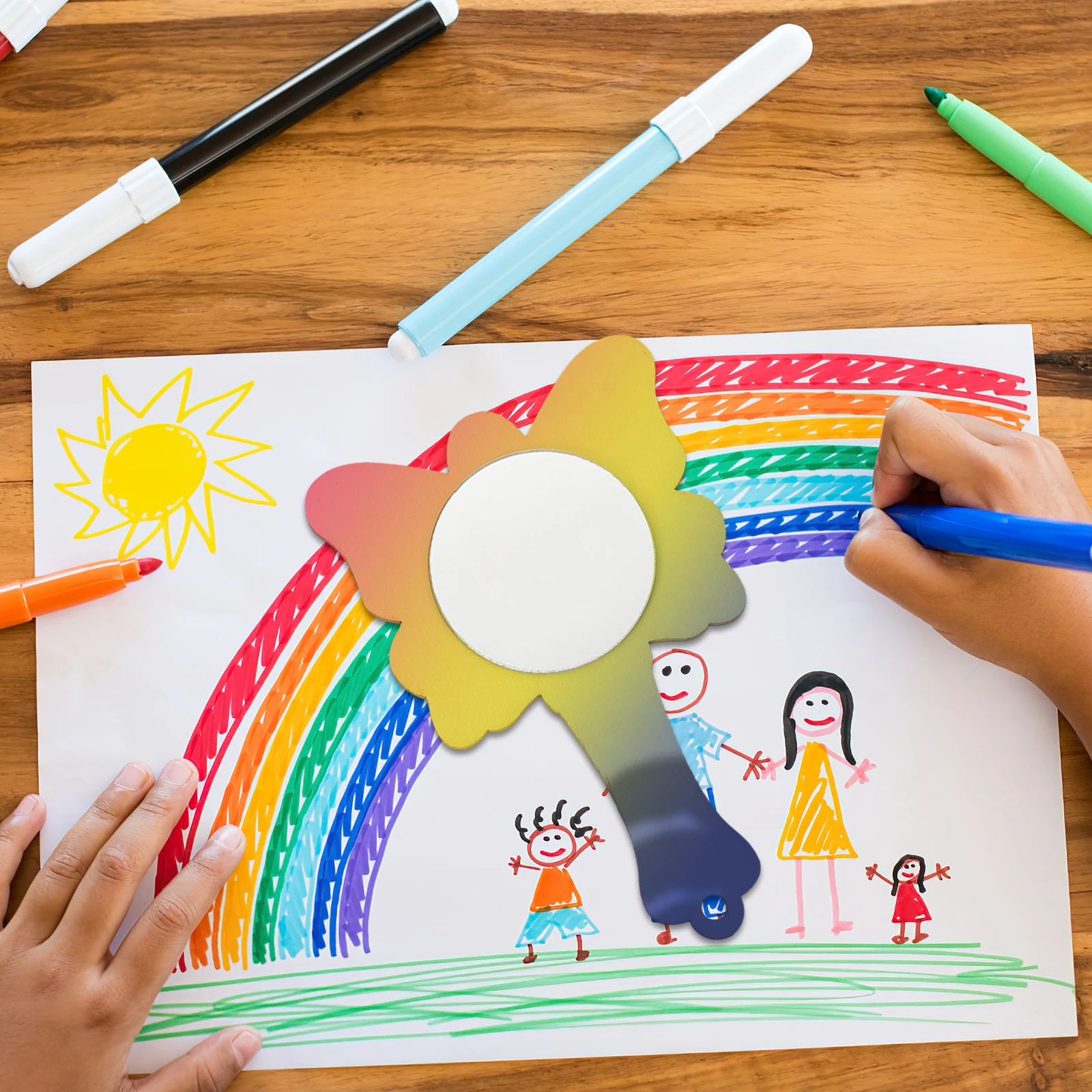 8Pcs Kids Wooden Mirror DIY Blank Handheld Craft Mirrors Small Mirrors for Painting Educational Creative Playthings
8Pcs Kids Wooden Mirror DIY Blank Handheld Craft Mirrors Small Mirrors for Painting Educational Creative Playthings