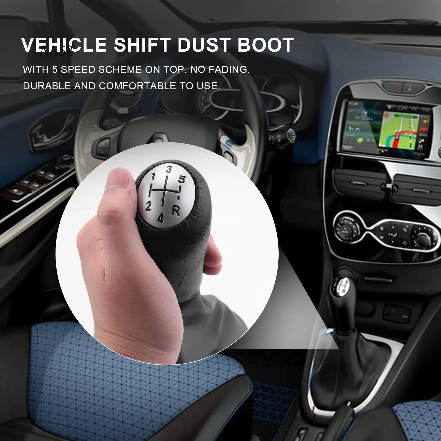 Кожаная ручка переключения передач AS-5 Speed с чехлом для Renault Clio 2 Clio 3 Megane 2 Scenic 2 Kangoo
Кожаная ручка переключения передач AS-5 Speed с чехлом для Renault Clio 2 Clio 3 Megane 2 Scenic 2 Kangoo
